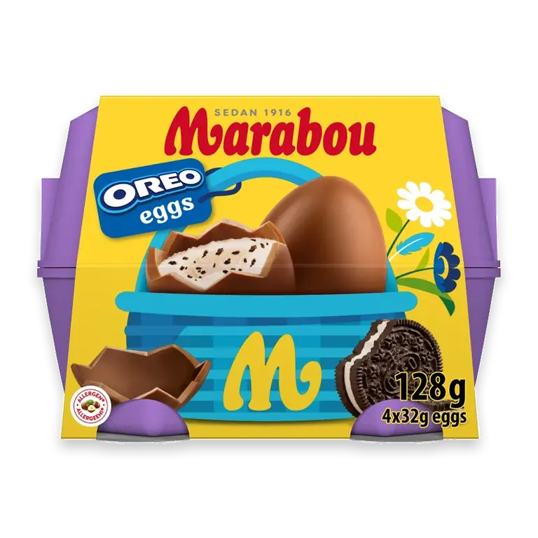 Chokladägg Oreo 128g 4-p