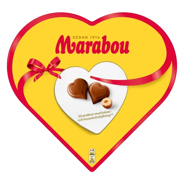 Chokladgåva Hjärta 165g