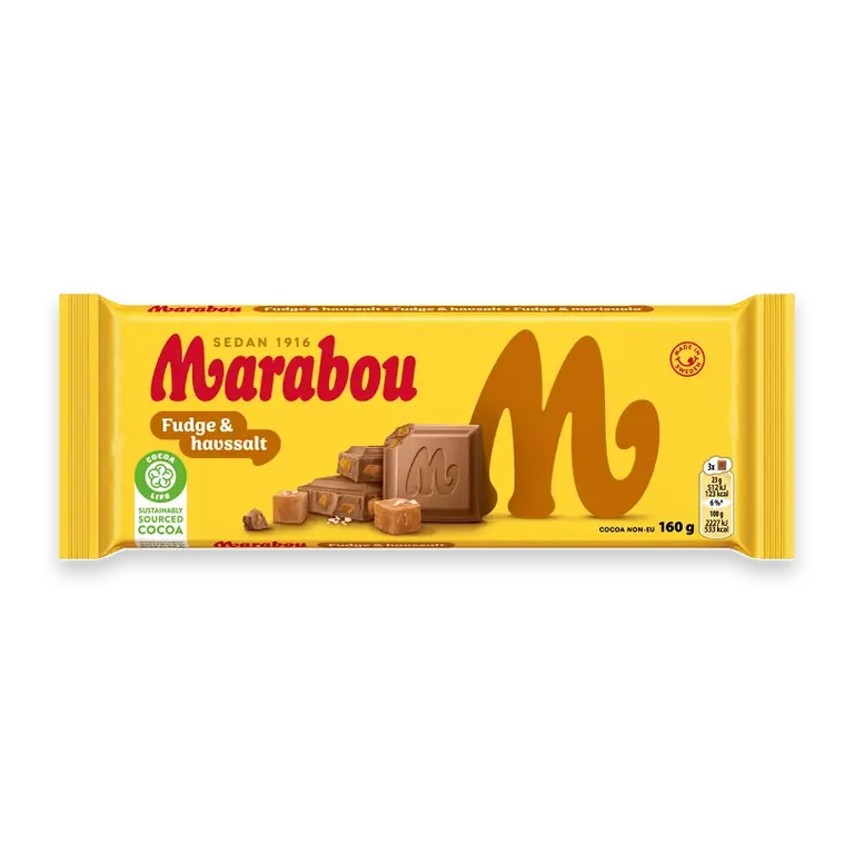 Chokladkaka Fudge & Havssalt 160g