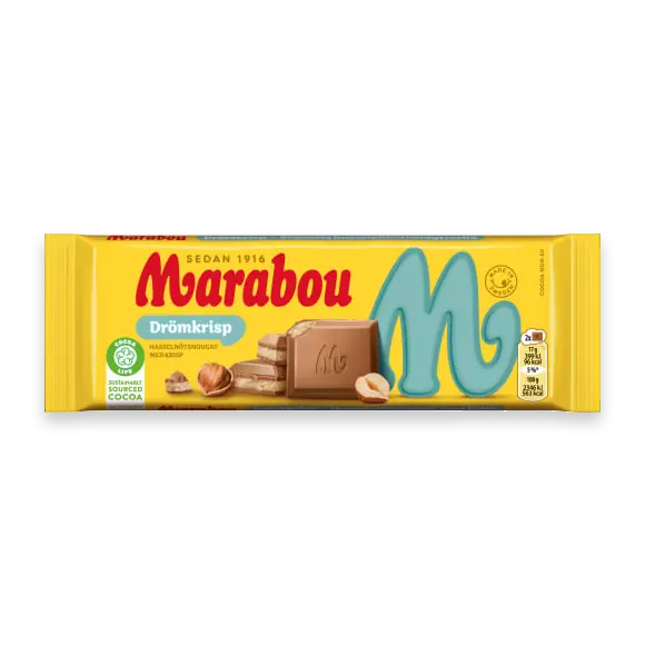Drömkrisp Hasselnougat Chokladkaka