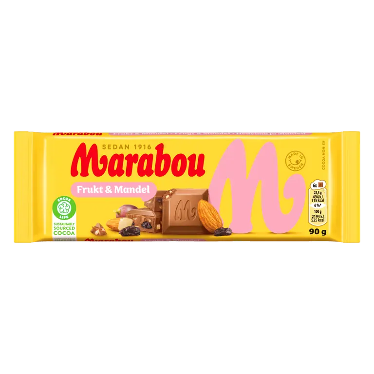 Mjölkchoklad Frukt & Mandel