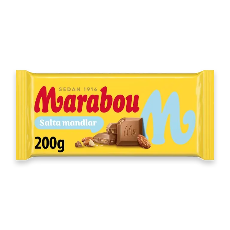 Mjölkchoklad Salta Mandlar 200g