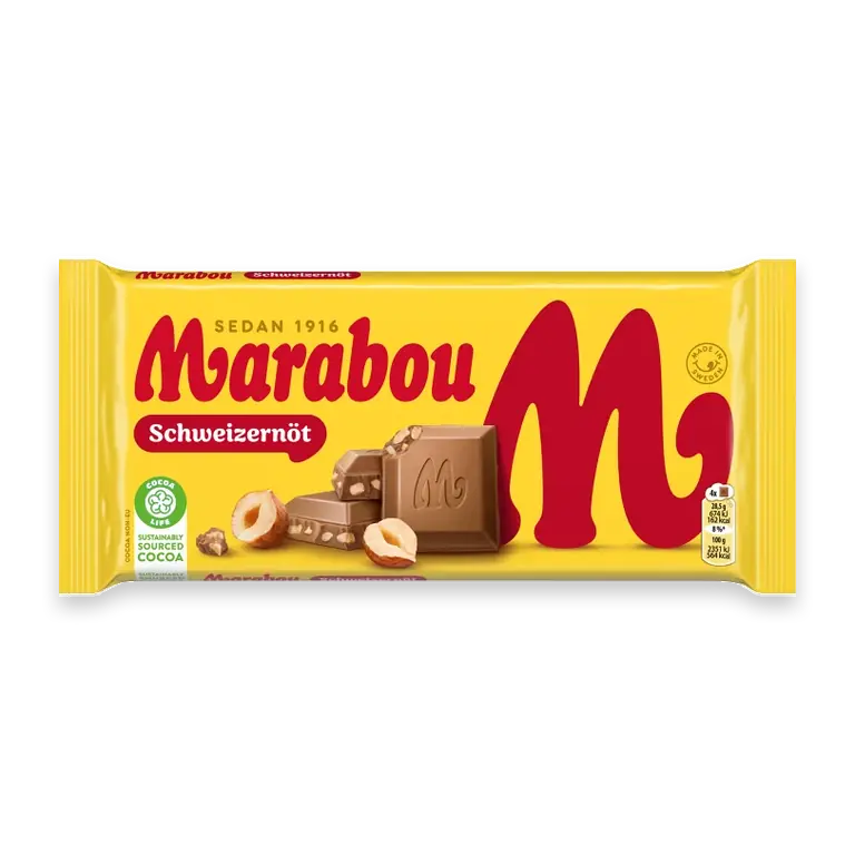 Mjölkchoklad Schweizernöt 200g
