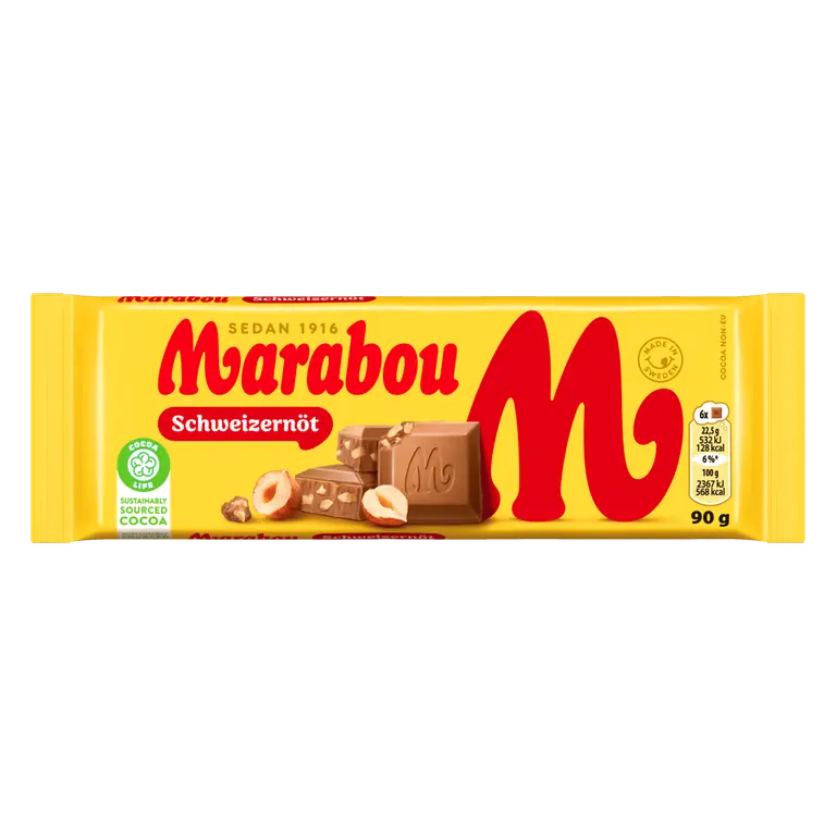 Mjölkchoklad Schweizernöt
