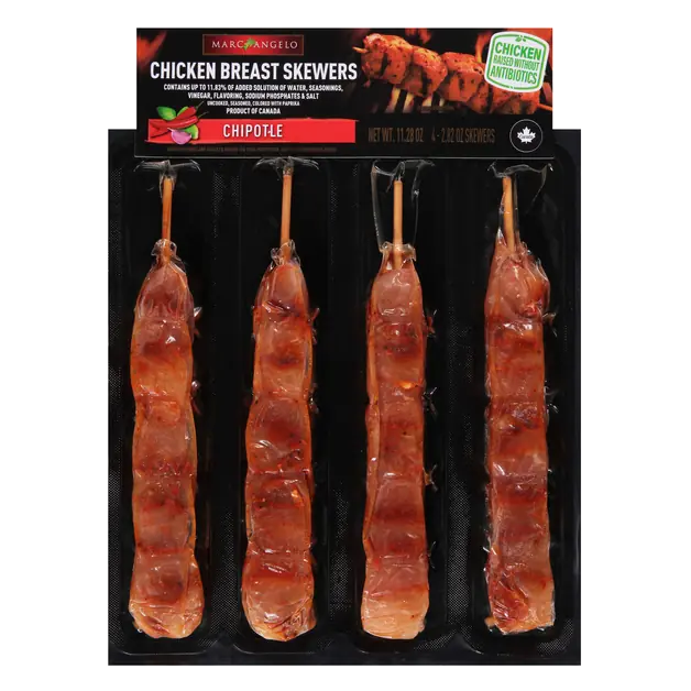 Chipotle Chicken Breast Skewers - 4 ct