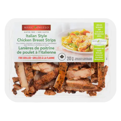 Gluten-Free Chicken Strips Fully Cooked Italian Style 200 g
