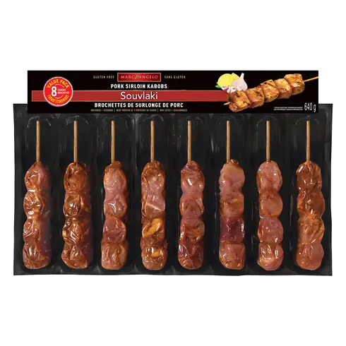 Marcangelo Pork Sirloin Kabobs Souvlaki 640 g