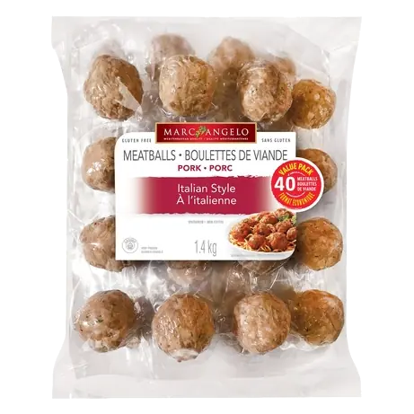 Frozen Pork Meatballs Italian Style 1.4 kg