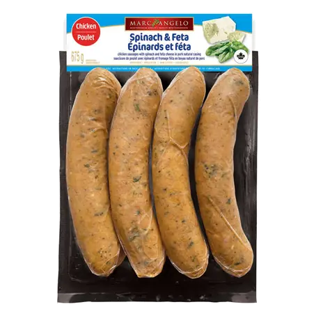 Frozen Sausages Spinach Feta 675 g