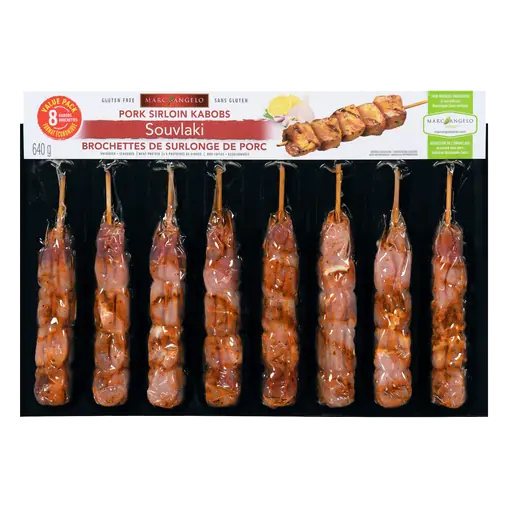 Pork Souvlaki Kabobs Value Pack 640 g