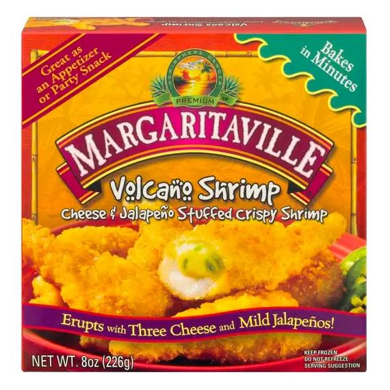 Cheese & Jalapeno Stuffed Volcano Shrimp Frozen