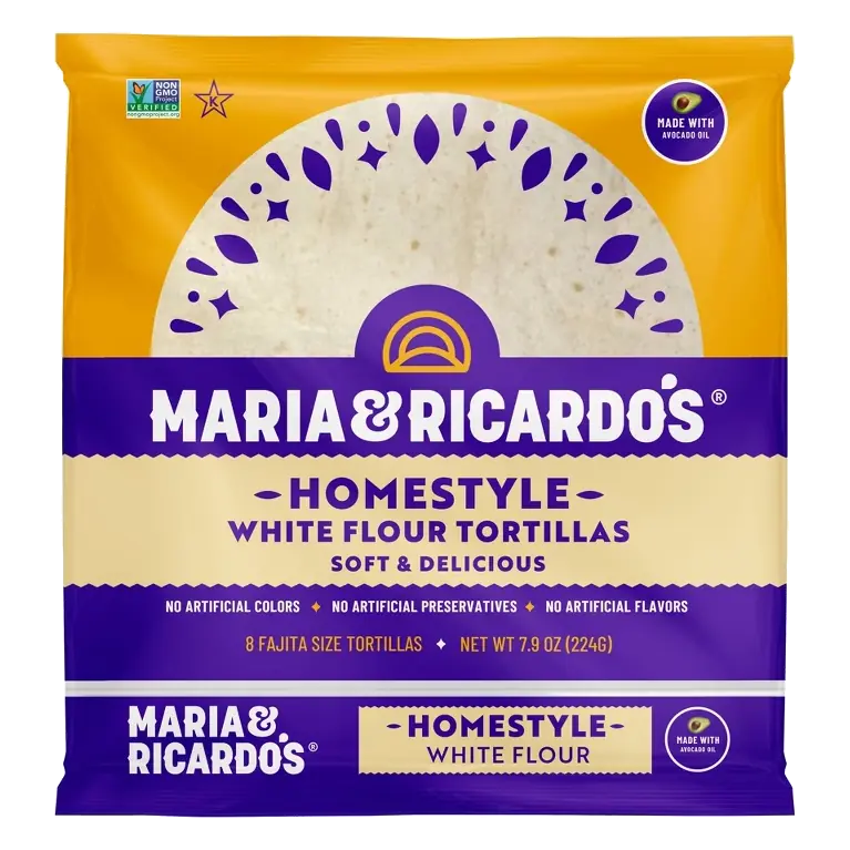 Maria & Ricardo's Homestyle White Tortillas, 7.9oz