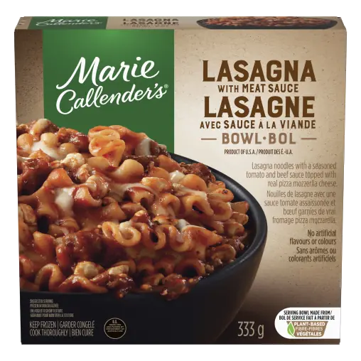 Marie Callender's Frozen Meal Bowl Lasagna With Meat Sauce 333 g