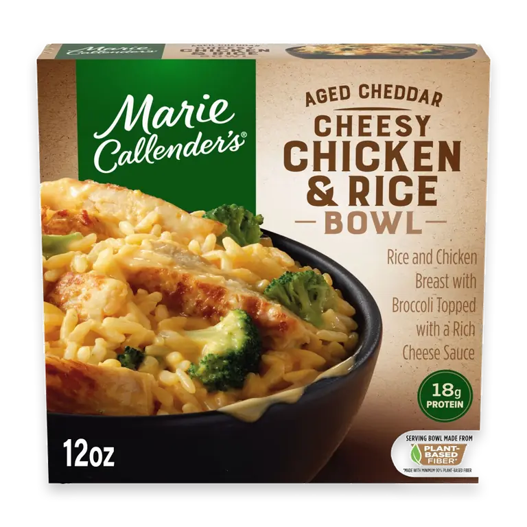 Aged Cheddar Cheesy Chicken and Rice Bowl, Frozen Meal