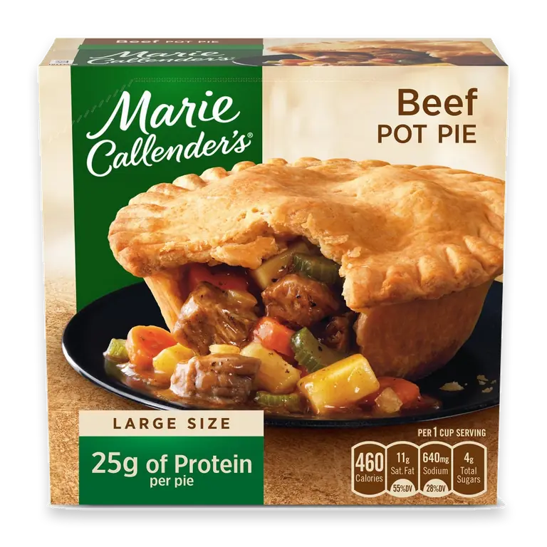 Beef Pot Pie Large Frozen Meal