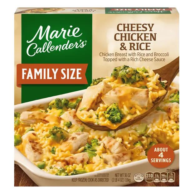 Cheesy Chicken & Rice Family Size Frozen Meal