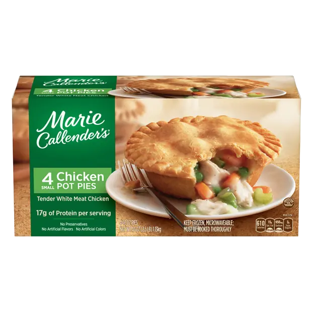 Chicken Pot Pie Small 17g Protein Frozen Meal - 4 ct