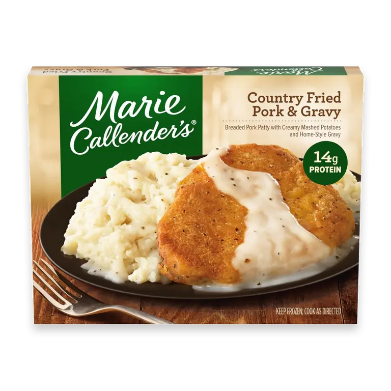 Country Fried Pork Patty & Gravy, Frozen Meal