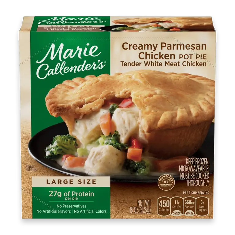 Creamy Parmesan Chicken Pot Pie Frozen Meal