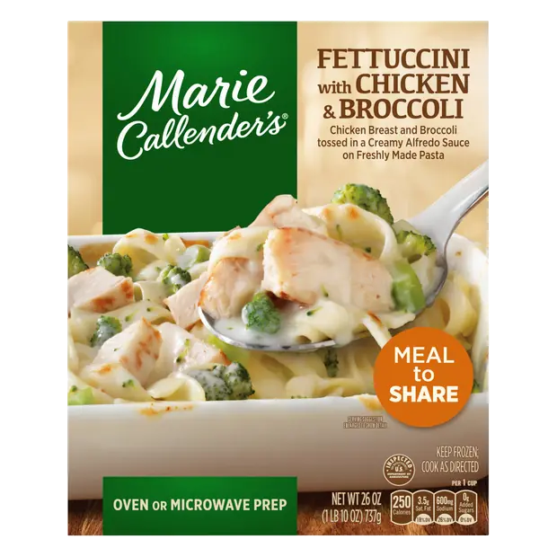 Fettuccini with Chicken & Broccoli Frozen Meal to Share
