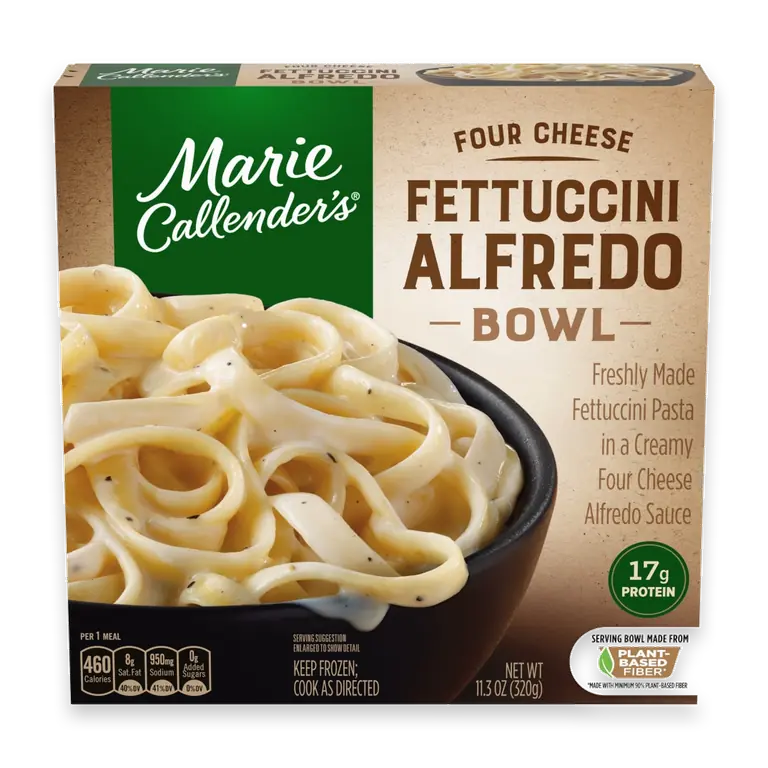 Four Cheese Fettuccini Alfredo Bowl Frozen Meal