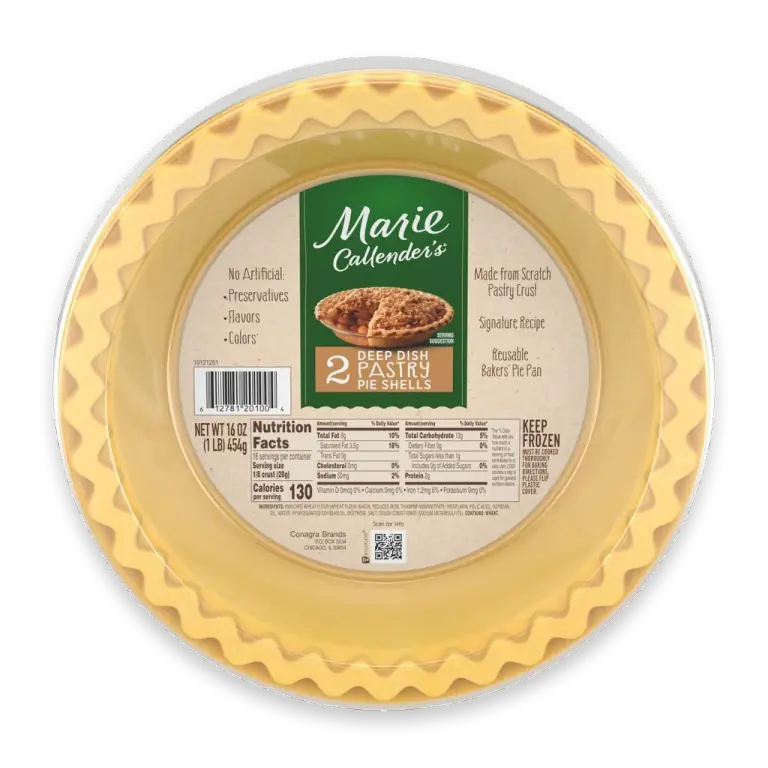 Frozen Deep Dish Pastry Pie Shells