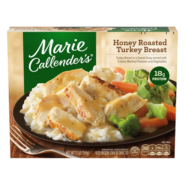 Honey Roasted Turkey Breast 18g Protein Frozen Meal
