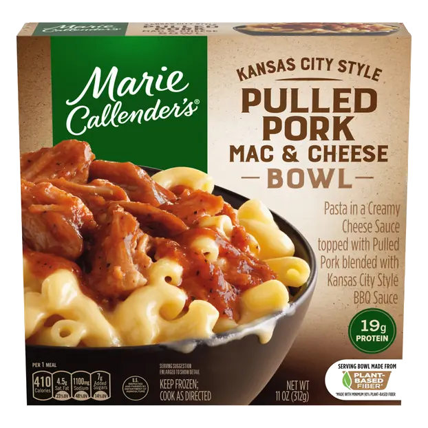 Kansas City Style Pulled Pork Mac & Cheese Bowl Meal