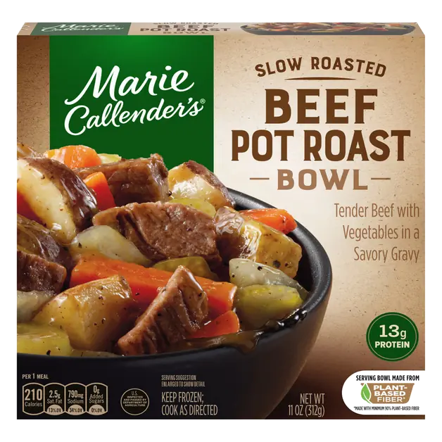 Slow Roasted Beef Pot Roast Bowl Frozen Meal