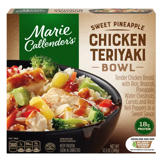 Sweet Pineapple Chicken Teriyaki Rice Bowl Frozen Meal