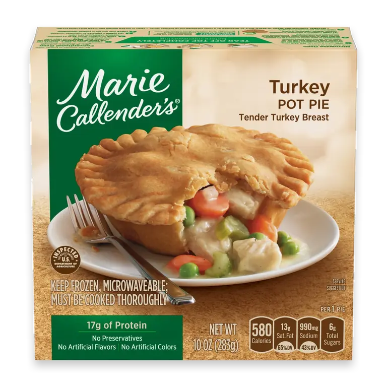 Turkey Pot Pie Frozen Meal
