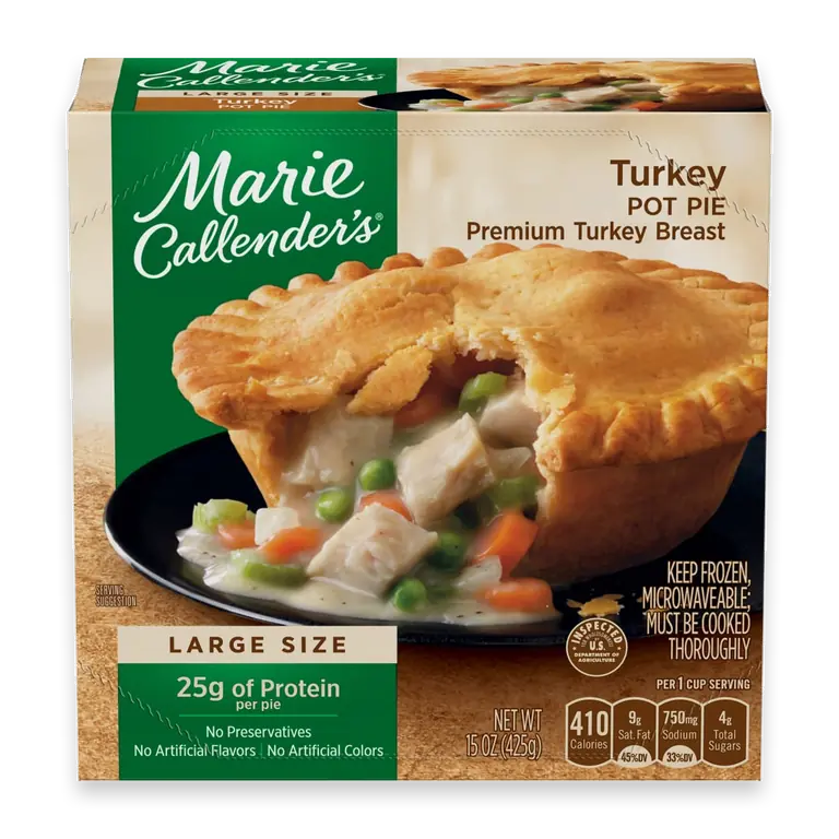 Turkey Pot Pie Large Frozen Meal