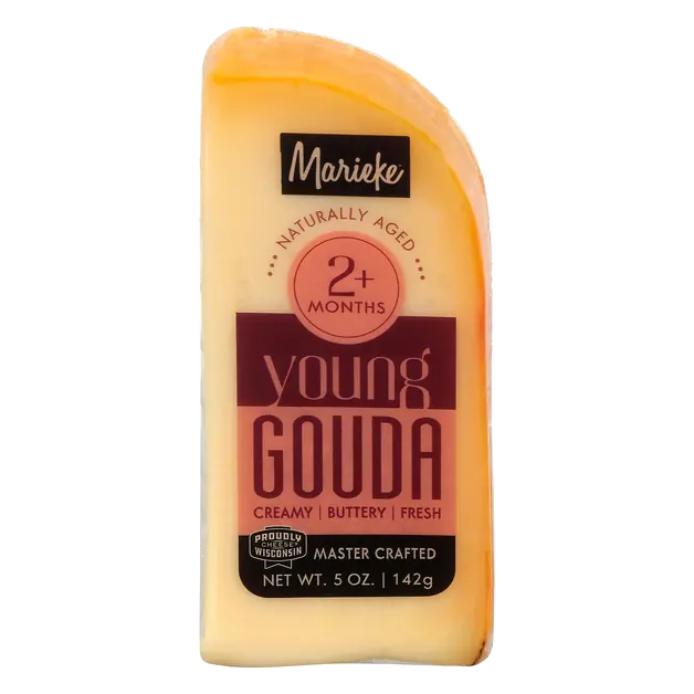 Young Gouda Cheese Wedge