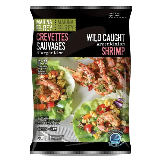 Frozen Wild Shrimp Argentinian 16/25 Count 300 g