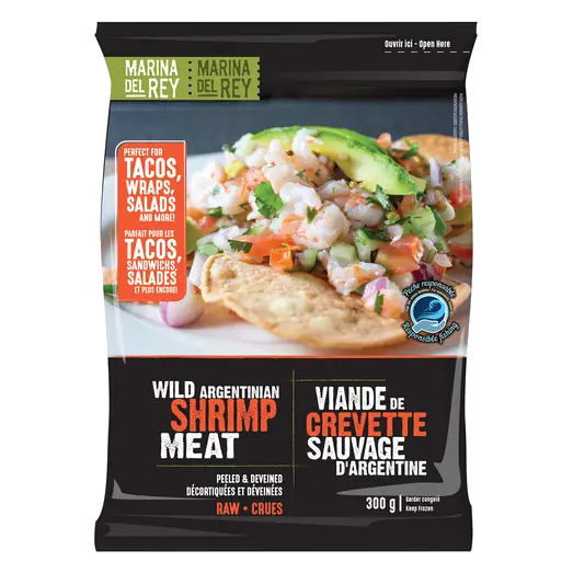 Frozen Wild Argent Shrimp Meat 300 g