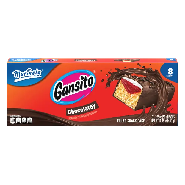 Gansito Chocolatey Filled Snack Cakes - 8 ct