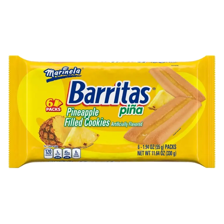 Marinela Barritas Pina Cookies, 6ct/1.94oz