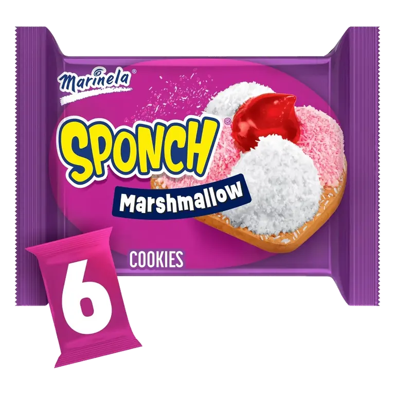 Marinela Sponch Marshmallow Cookies, 9.54oz