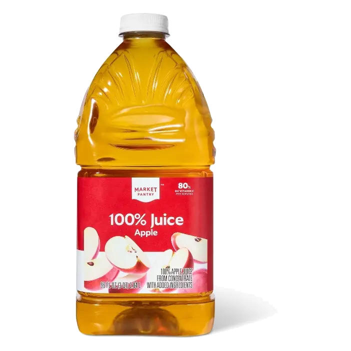 100% Apple Juice from Concentrate - 96 fl oz Bottle Market Pantry