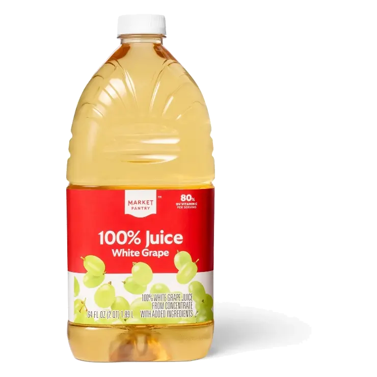 100% White Grape Juice - 64 fl oz Bottle - Market Pantry