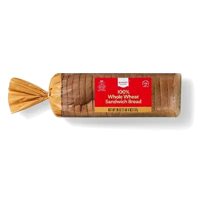 100% Whole Wheat Sandwich Bread, 100% Whole Wheat
