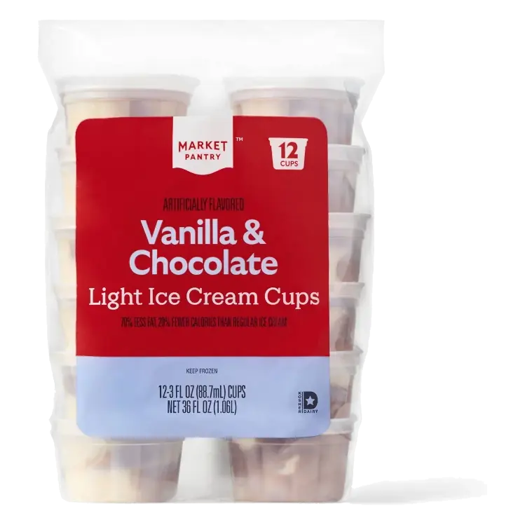 Chocolate & Vanilla Ice Cream - 36 fl oz - Market Pantry™