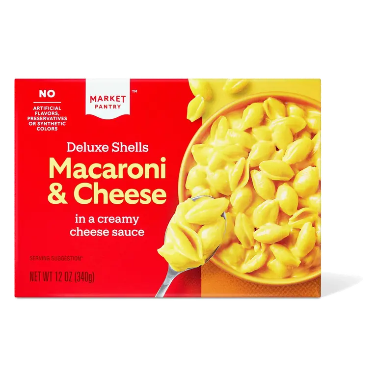 Deluxe Shells Macaroni & Cheese Dinner with a Creamy Cheese Sauce