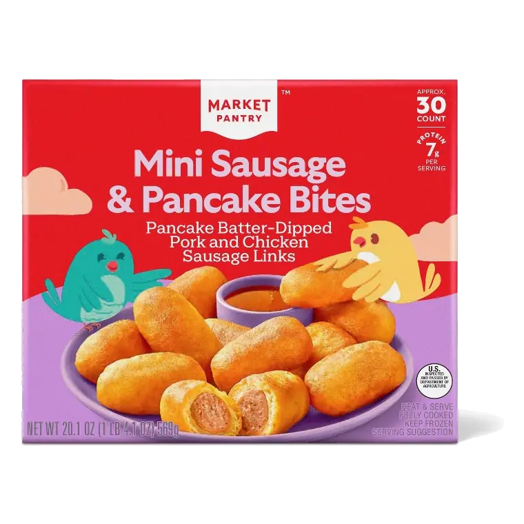 Frozen Mini Pancake & Sausage - 20.1oz/30ct - Market Pantry™