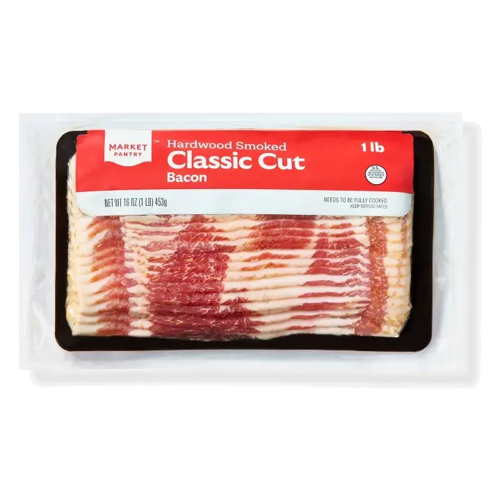 Hardwood Smoked Classic Sliced Cut Bacon - 16oz - Market Pantry