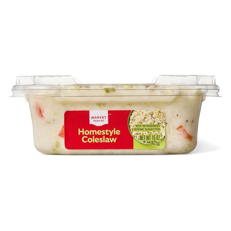 Homestyle Coleslaw with Carrots & Onions in a Sweet