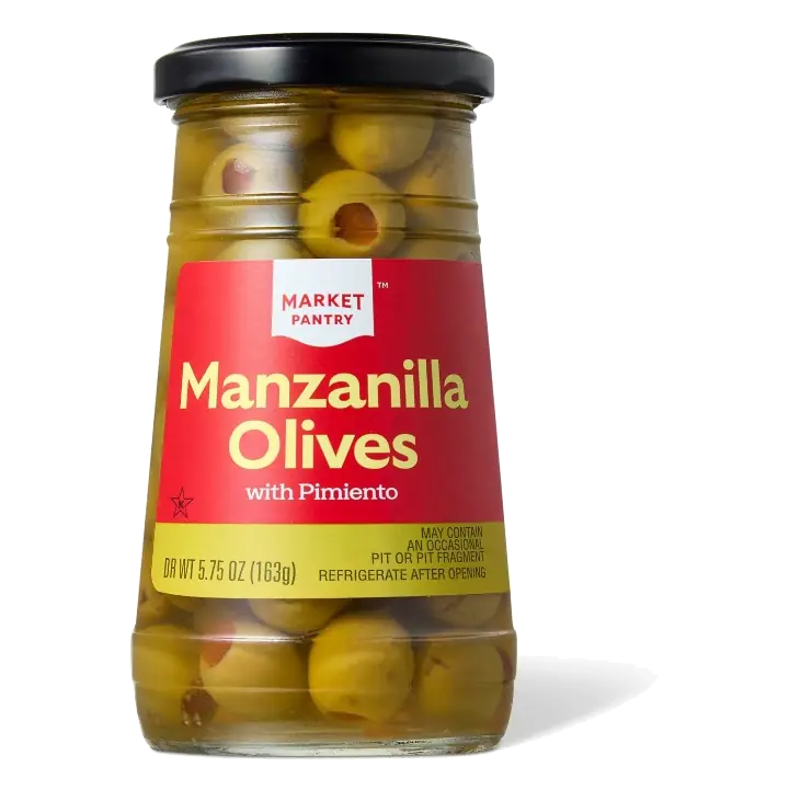Manzanilla Olives with Pimiento - 5.75oz - Market Pantry™