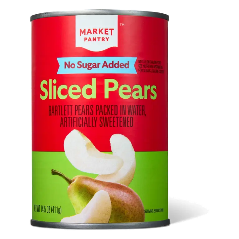 No Sugar Added Sliced Bartlett Pears in Water