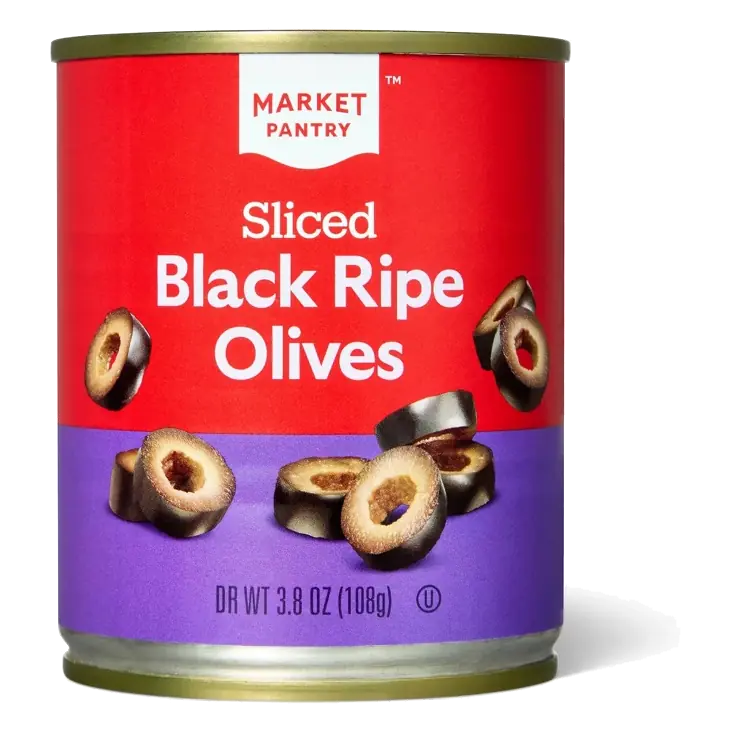 Sliced Black Ripe Olives - 3.8oz - Market Pantry™