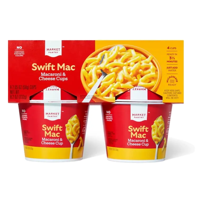 Swift Mac Macaroni and Cheese Cups - 8.2oz/4ct - Market Pantry™